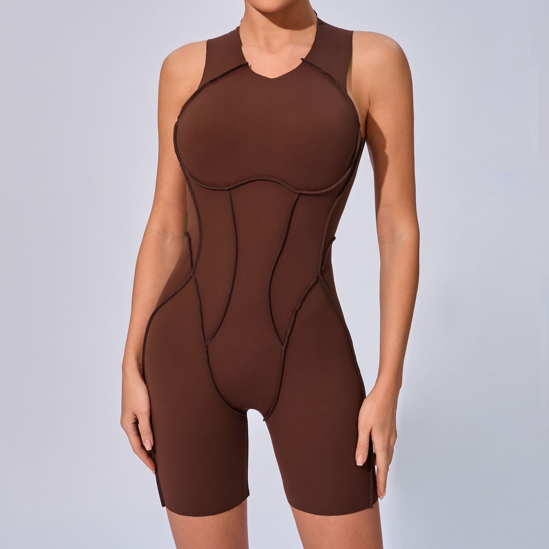 New body jumpsuit beautiful back outer wear one-piece yoga suit