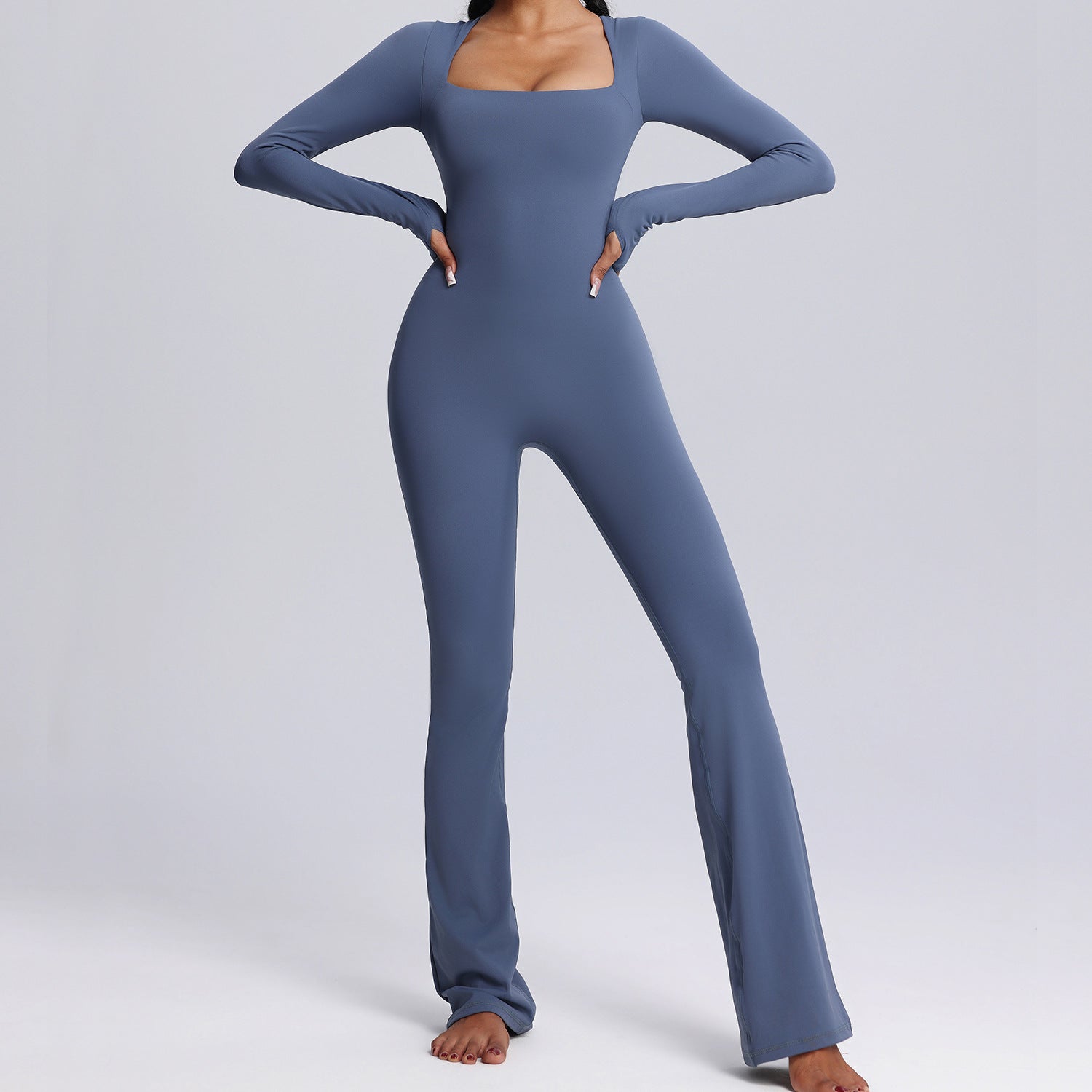 Women's New long-sleeved one-piece yoga suit