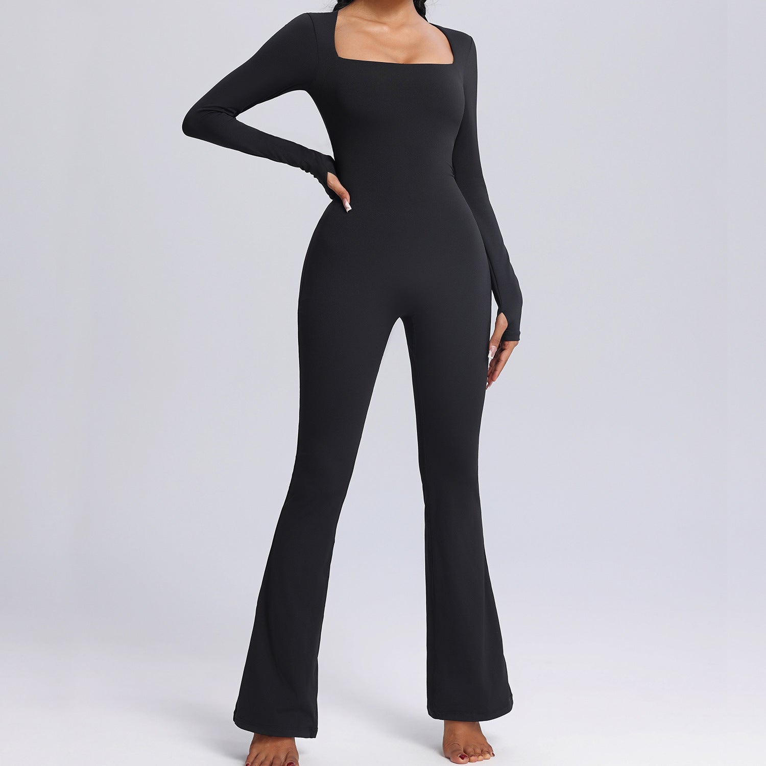 Women's New long-sleeved one-piece yoga suit