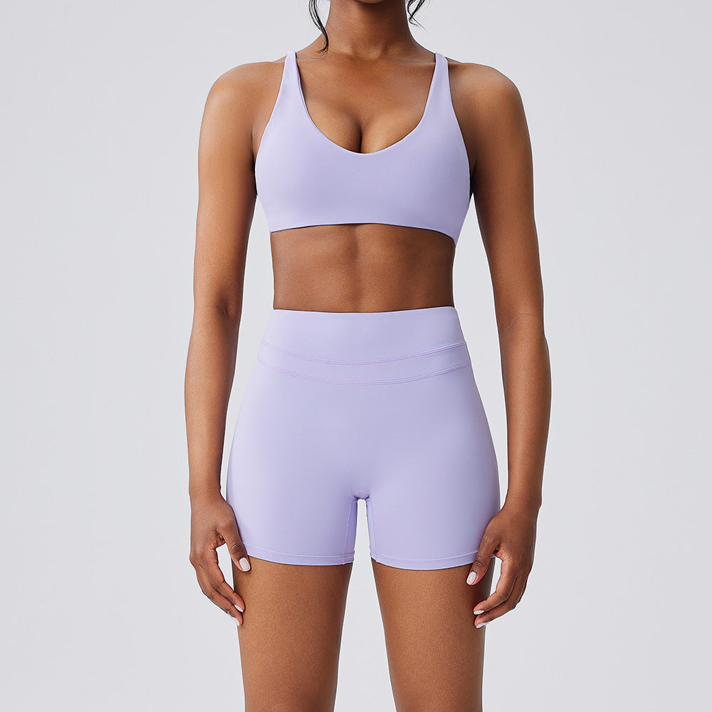Women's sexy High waist quick-drying running fitness set