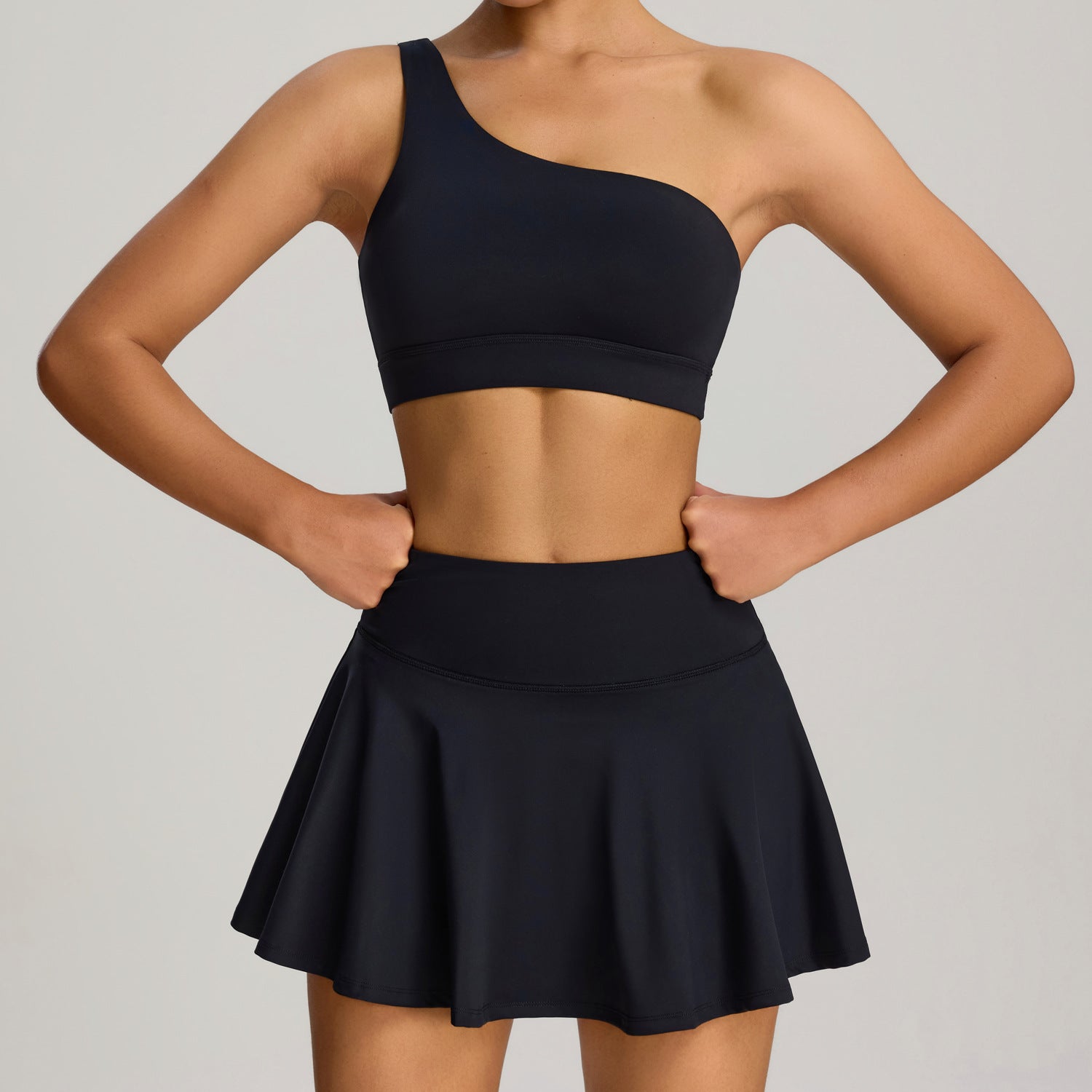 Women's New anti-exposure fitness yoga skirt set