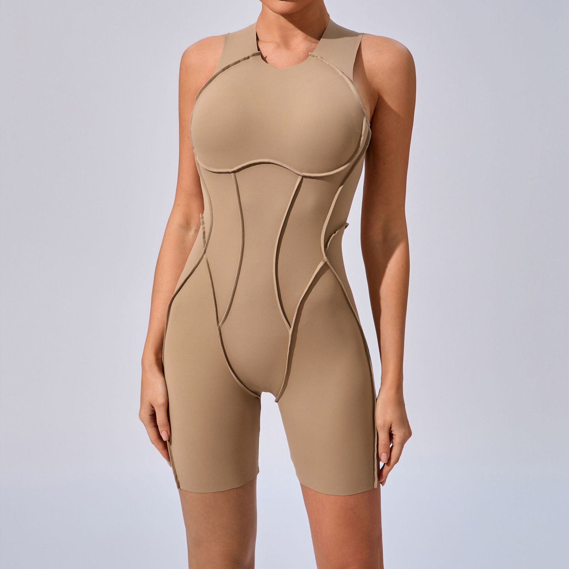 New body jumpsuit beautiful back outer wear one-piece yoga suit