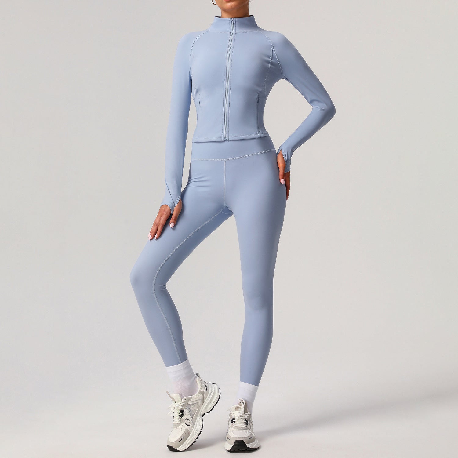 Women's quick-drying long jackets with leggings set
