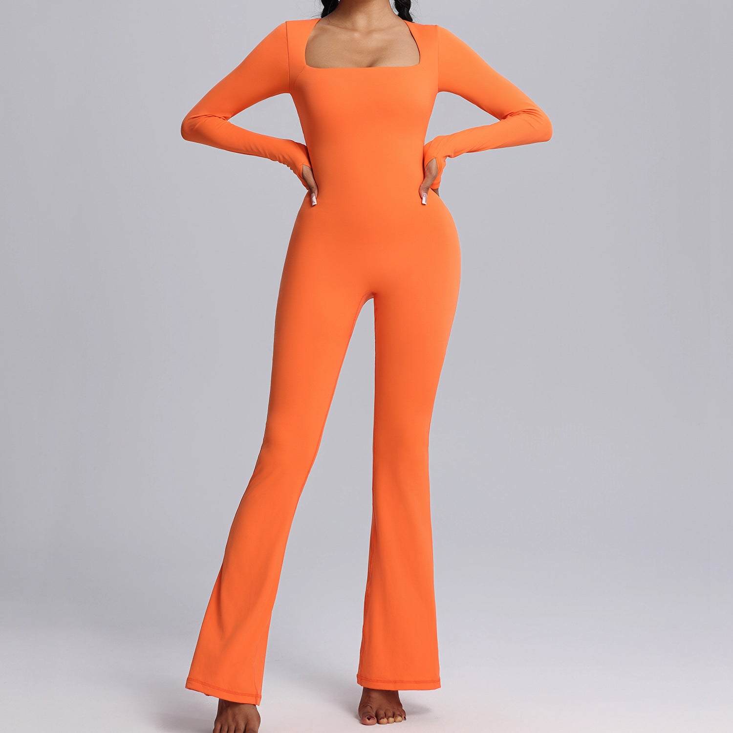 Women's New long-sleeved one-piece yoga suit