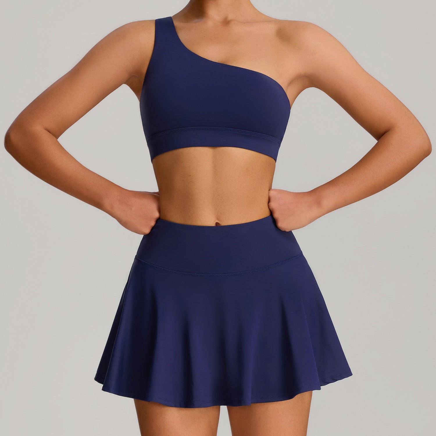 Women's New anti-exposure fitness yoga skirt set