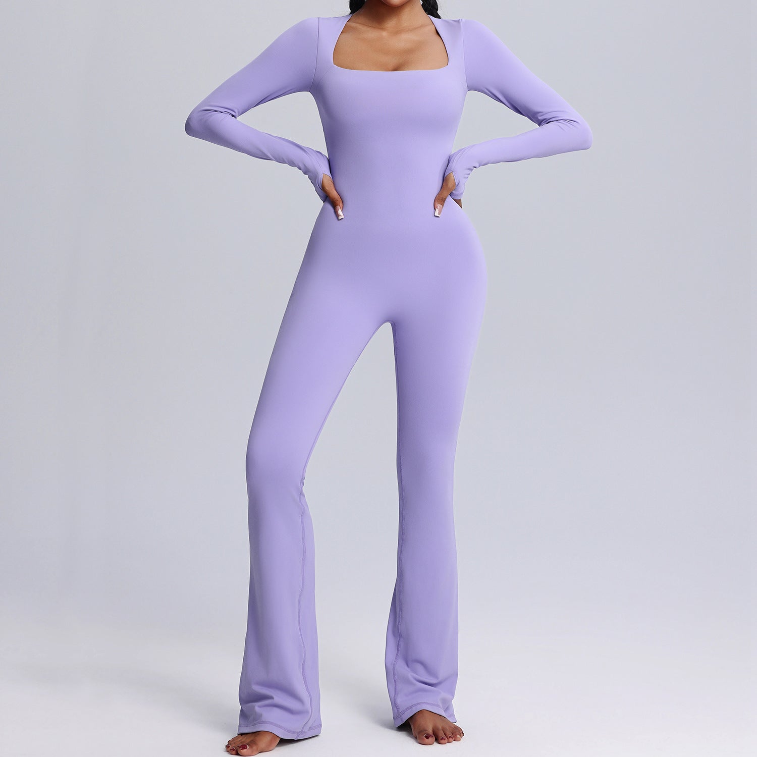 Women's New long-sleeved one-piece yoga suit