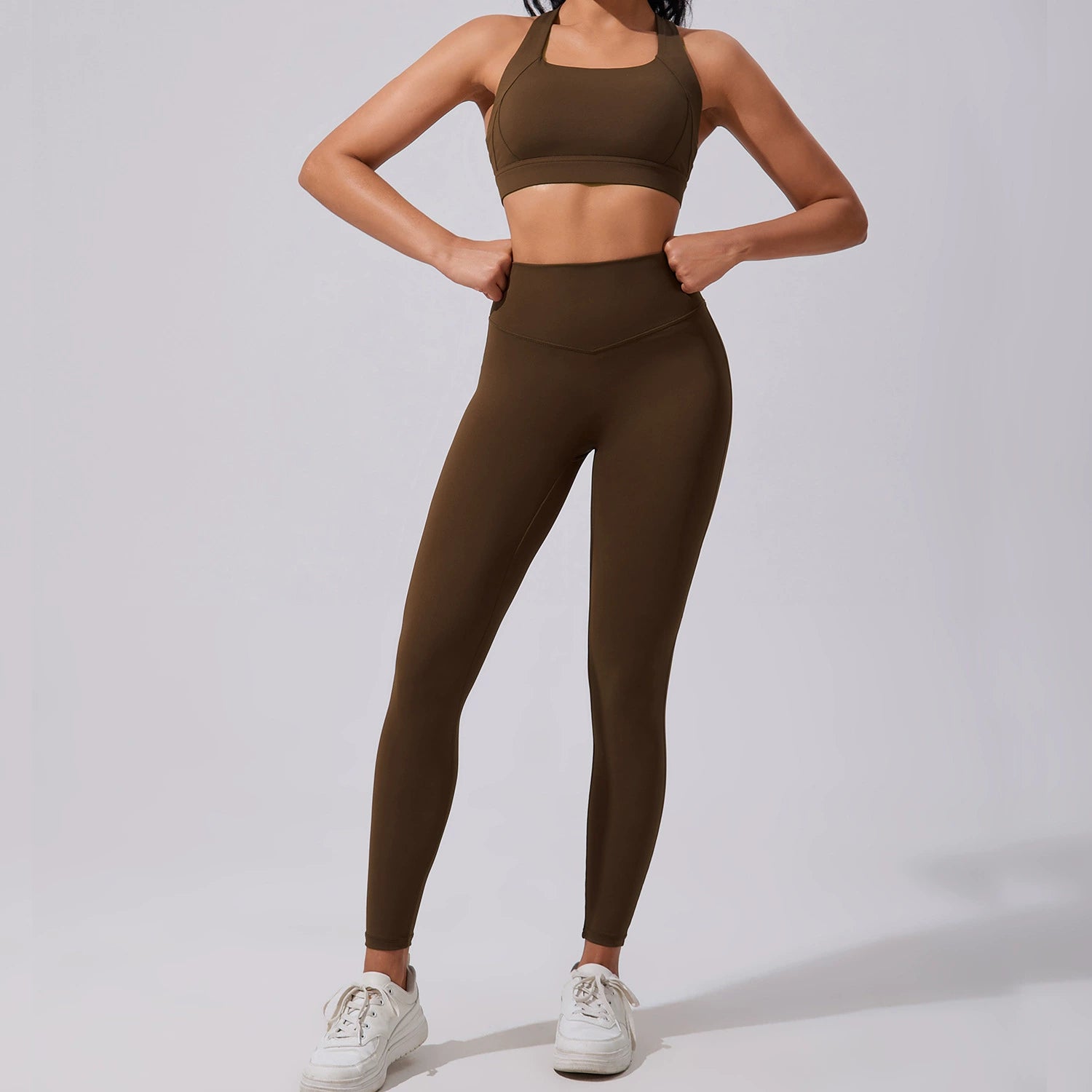 Women's elastic breathable sportswear suit