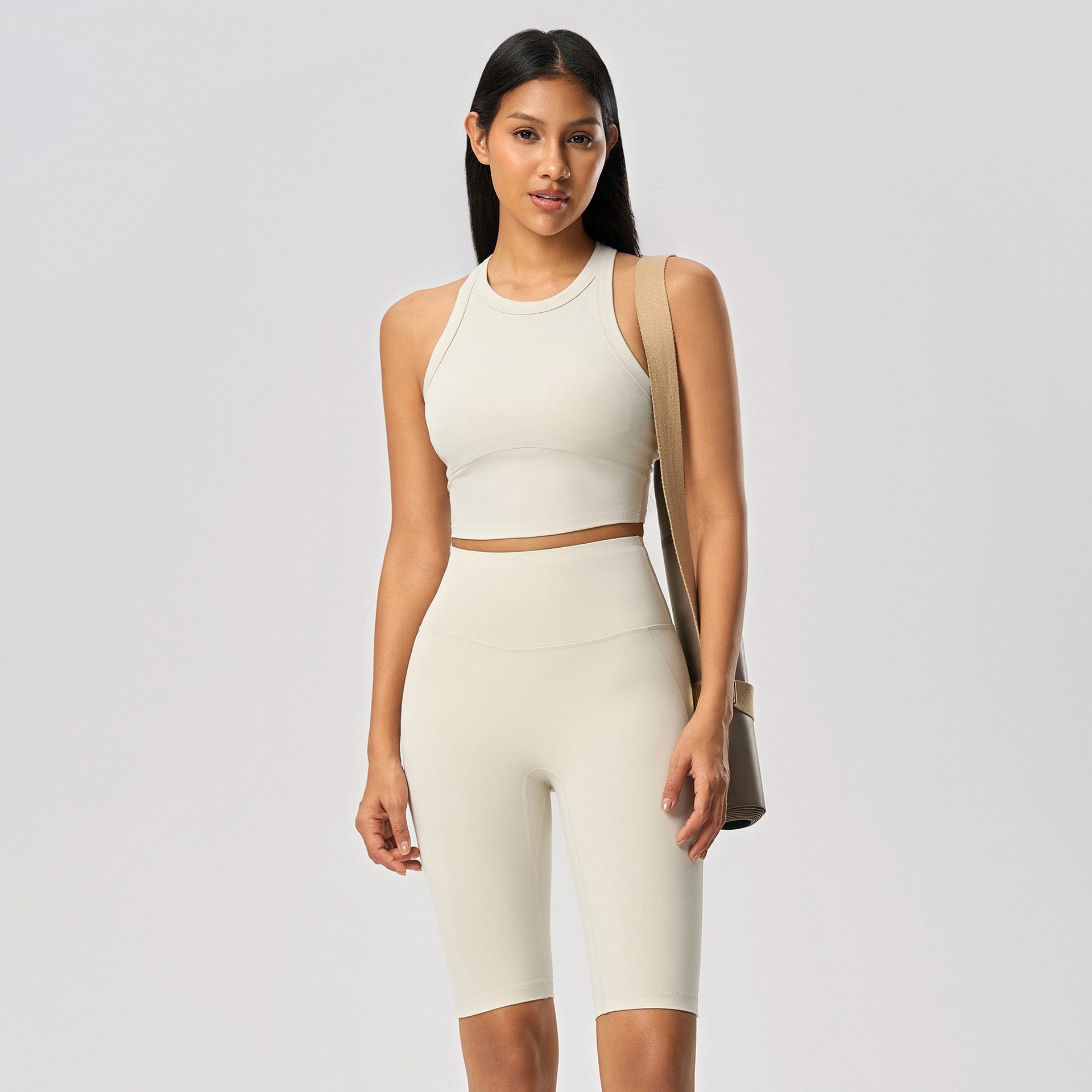 Women's short Fitness sleeveless sports vest
