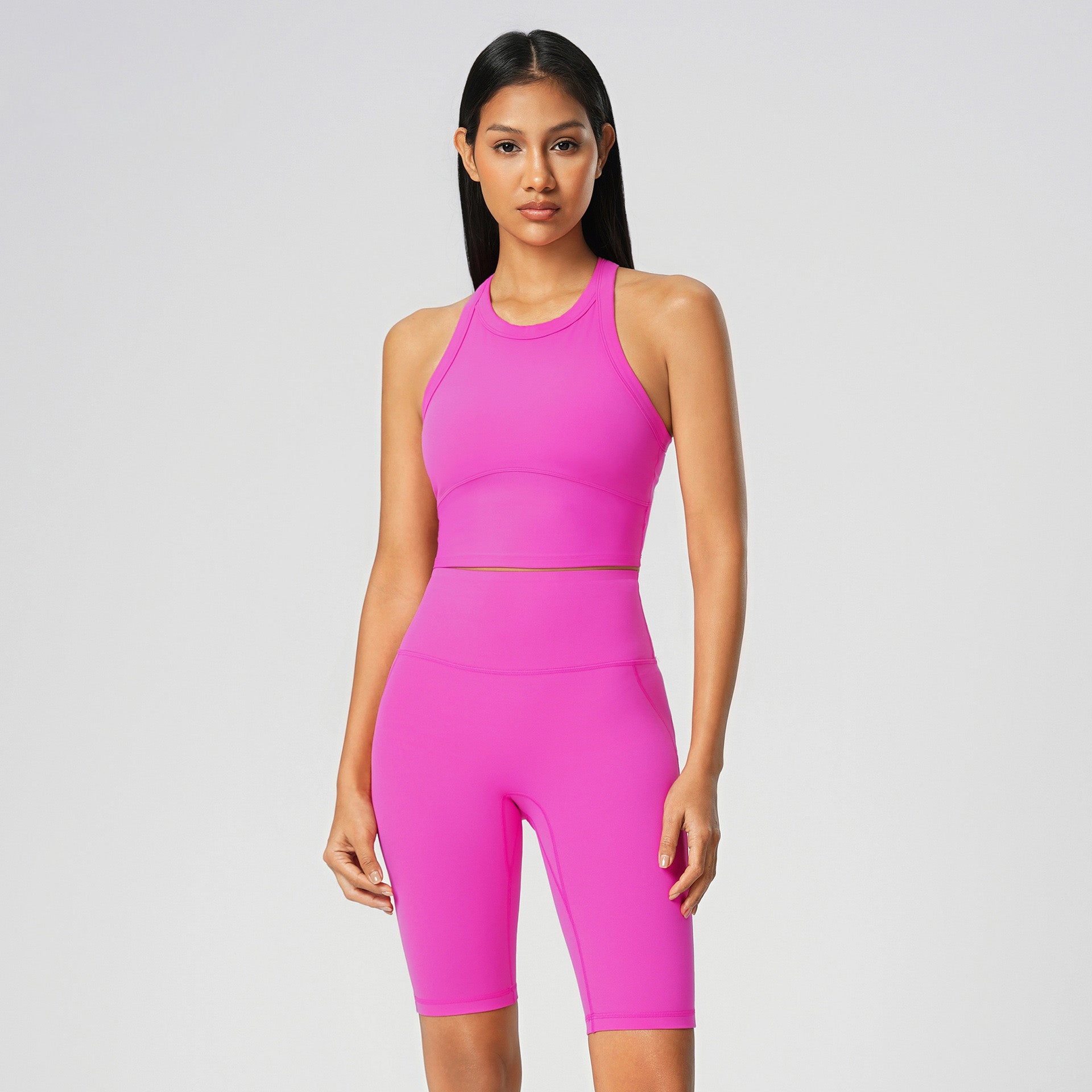 Women's short Fitness sleeveless sports vest