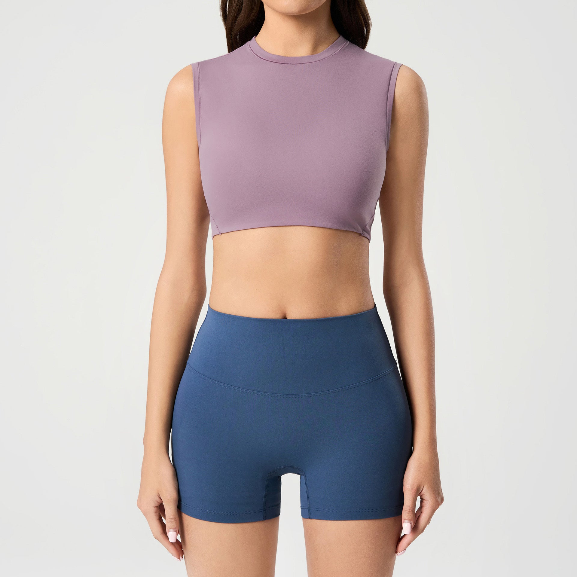 Breathable sleeveless fitness top