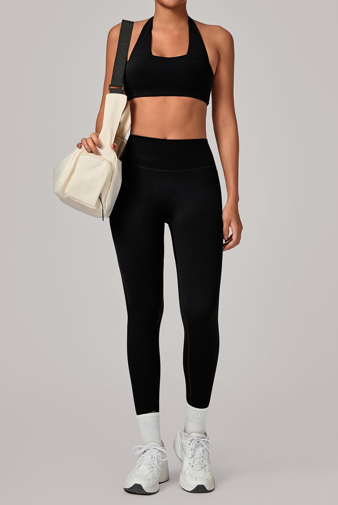 Tight-fitting sports backless bras yoga set
