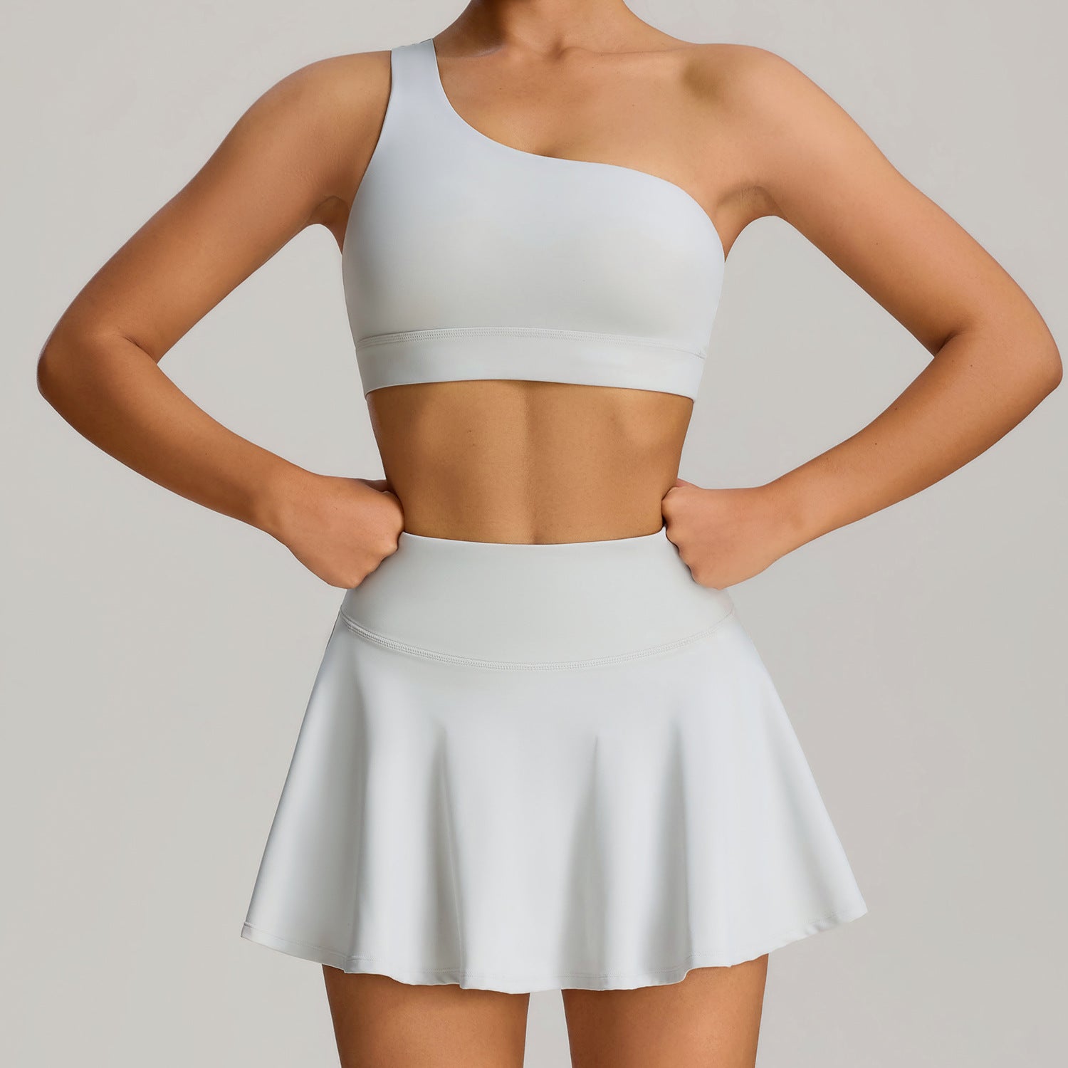 Women's New anti-exposure fitness yoga skirt set