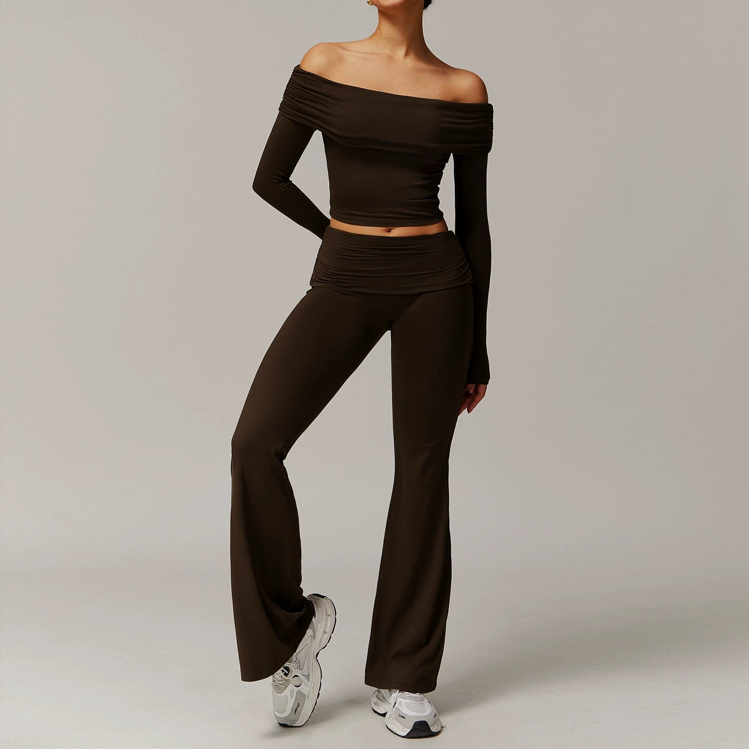 Women's long sleeve comfortable yoga wear suit