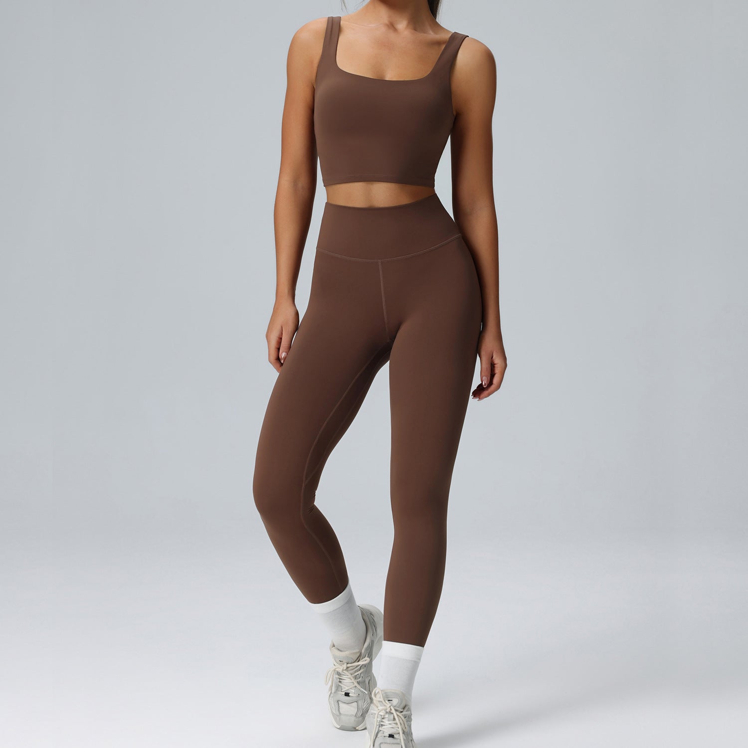 Women's plus size high elastic tight sportswear set