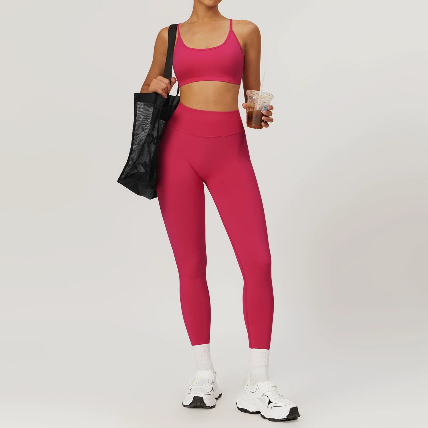 Women's Seamless back yoga suit