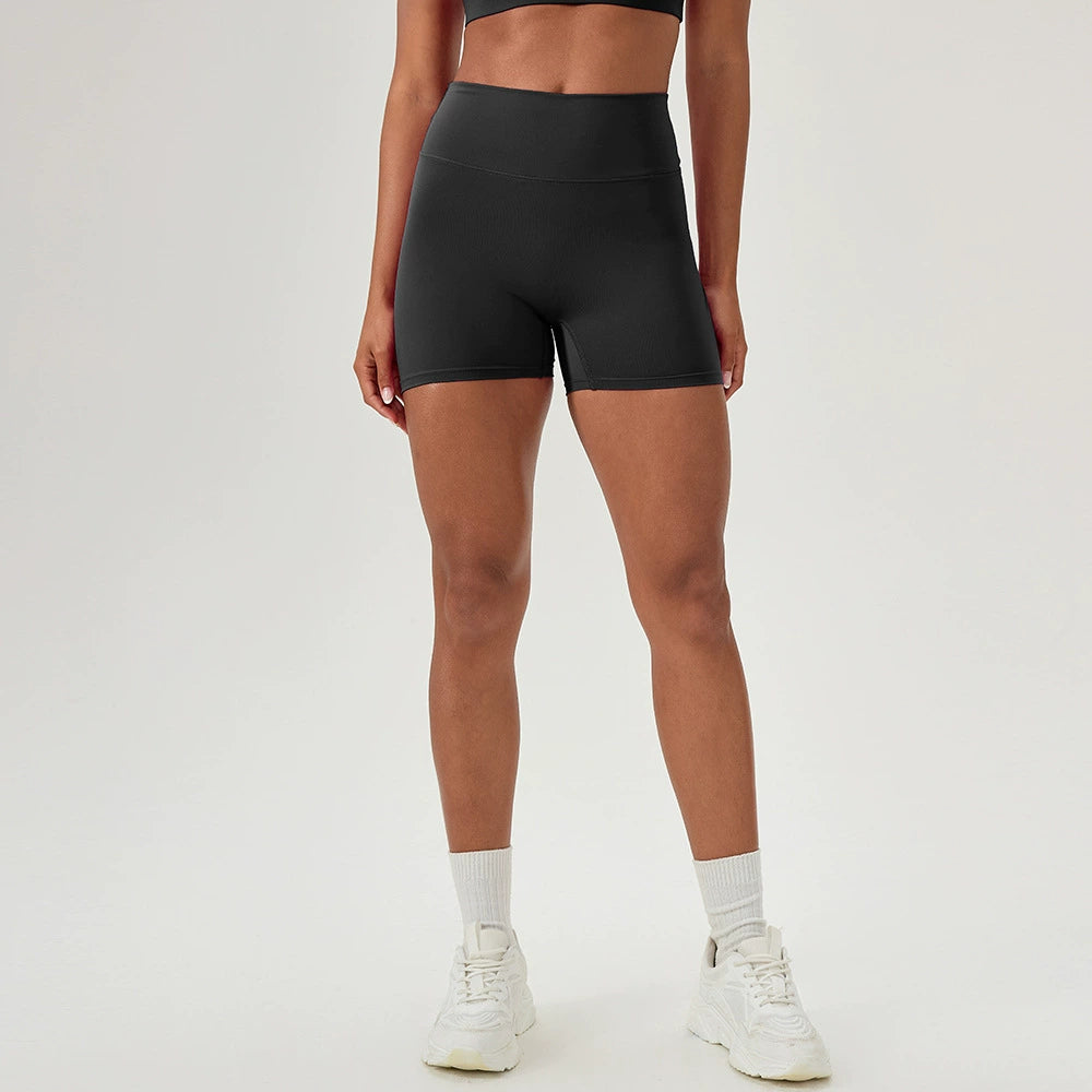 High waist sexy peach hip tight sports shorts