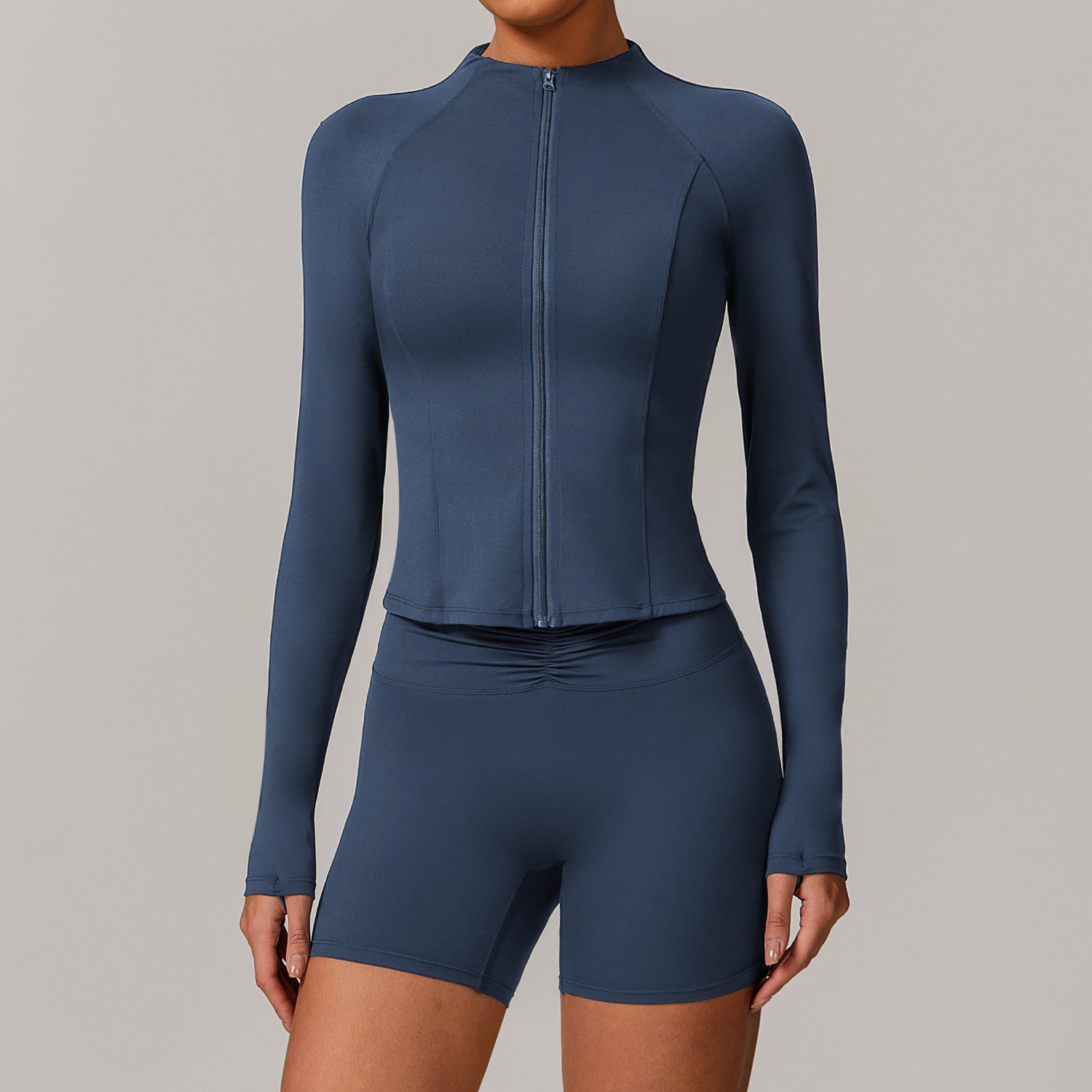 Women's long jackets with shorts set