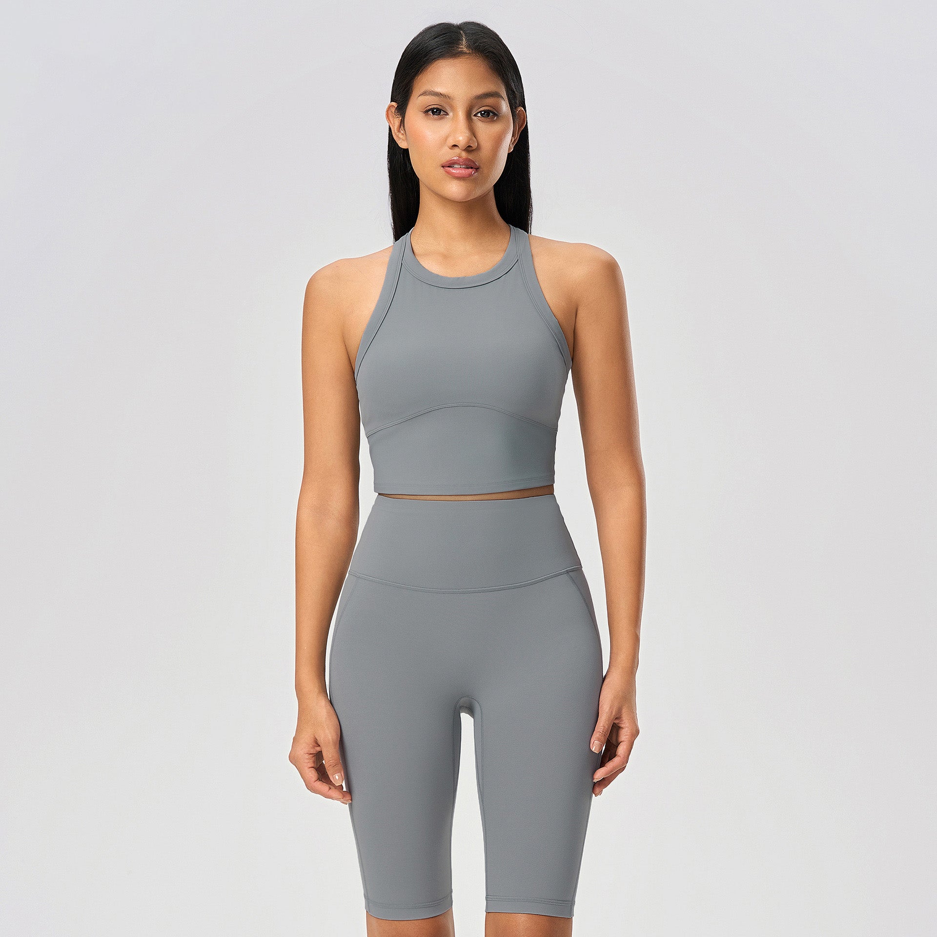 Women's short Fitness sleeveless sports vest
