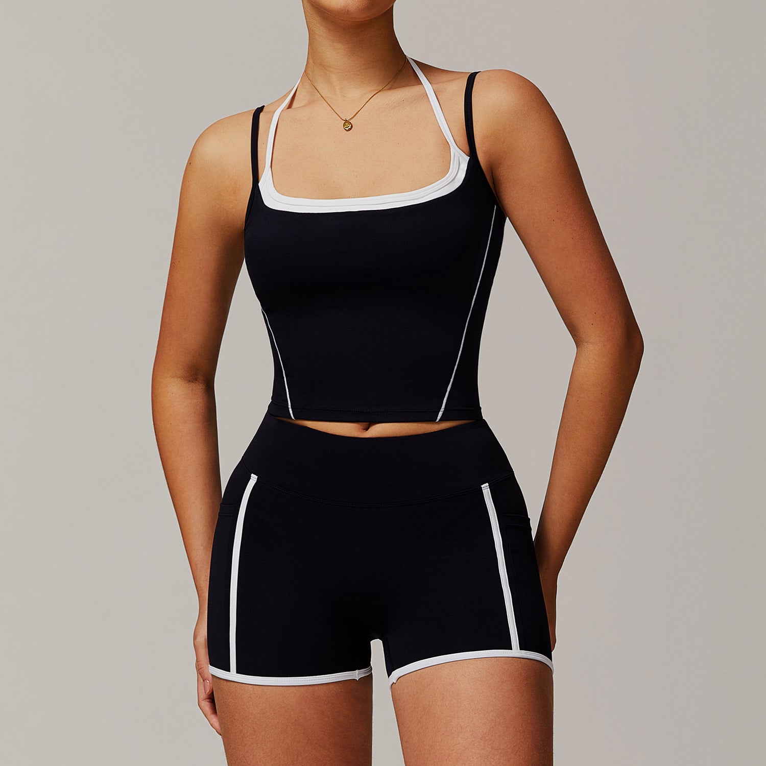 Women's Beautiful Back Shorts Suit