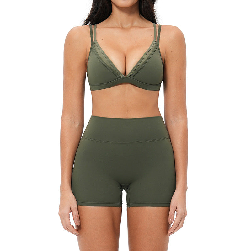 Women's sexy wholesale sports bras fitness yoga set