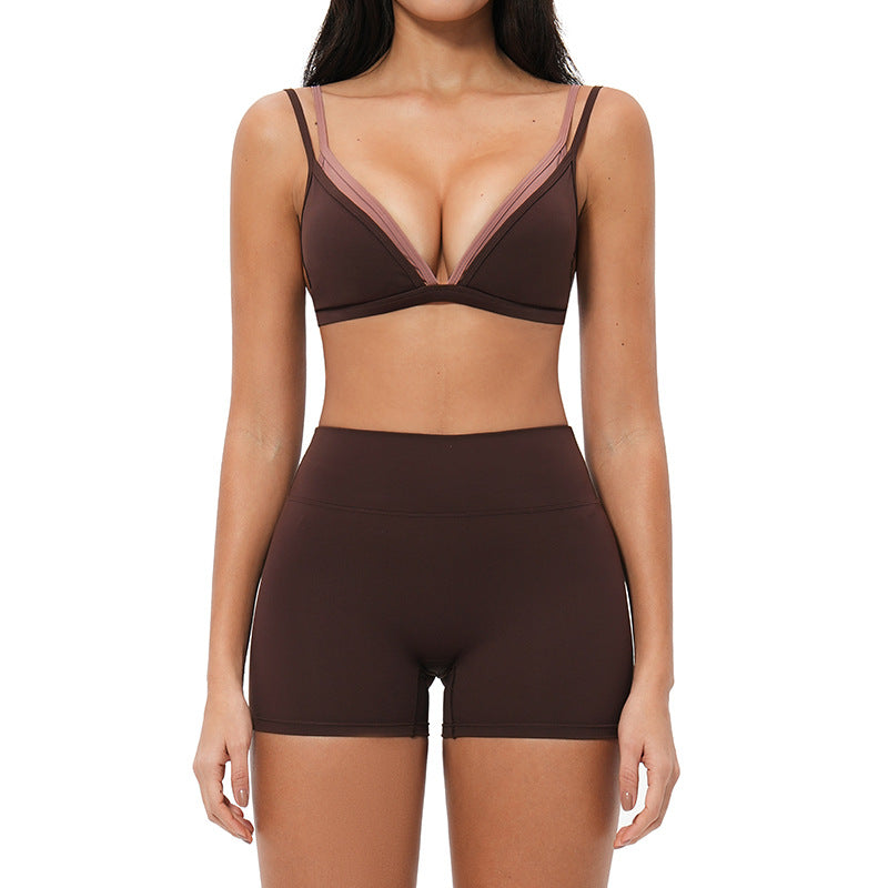 Women's sexy wholesale sports bras fitness yoga set