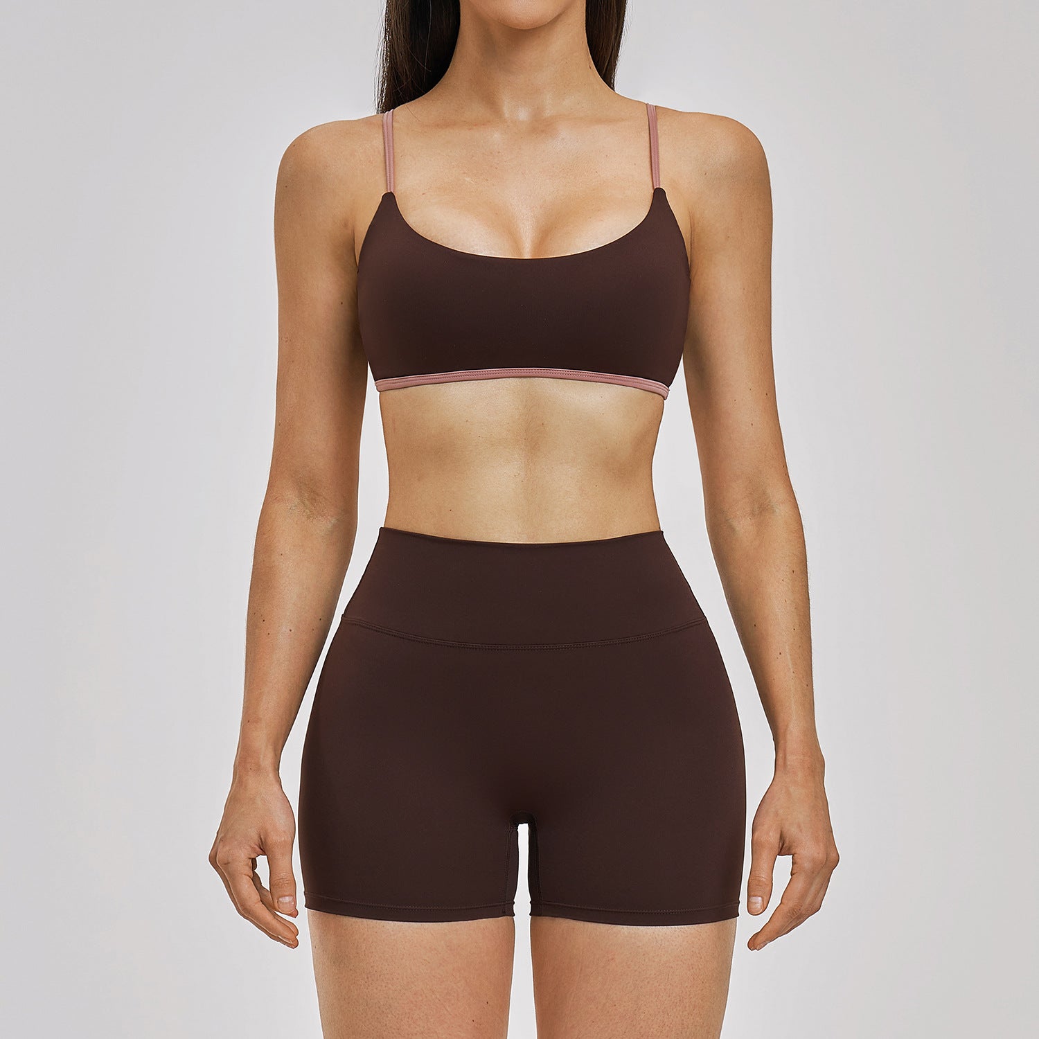 Women's beautiful bras with shorts set fitness casual yoga set