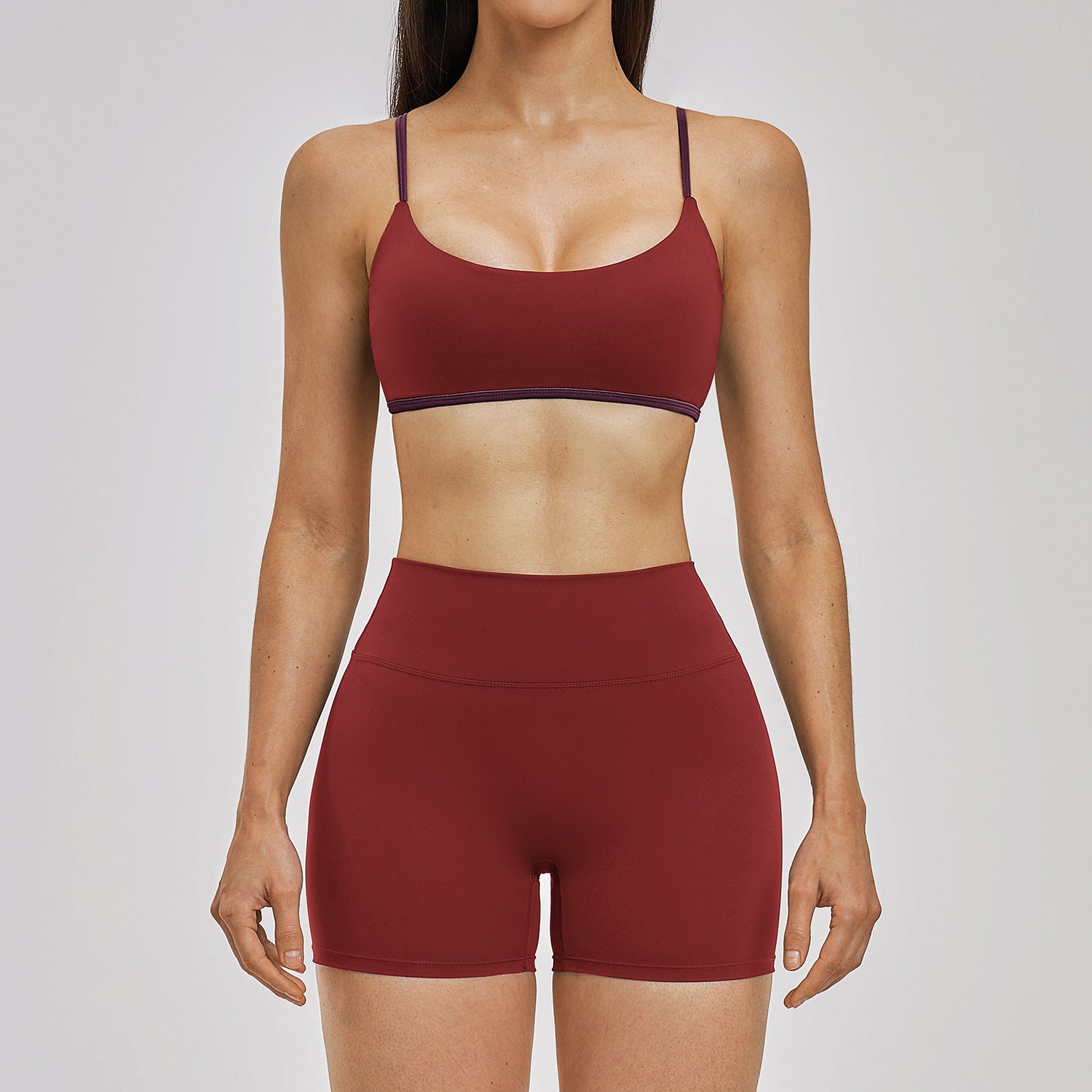 Women's beautiful bras with shorts set fitness casual yoga set