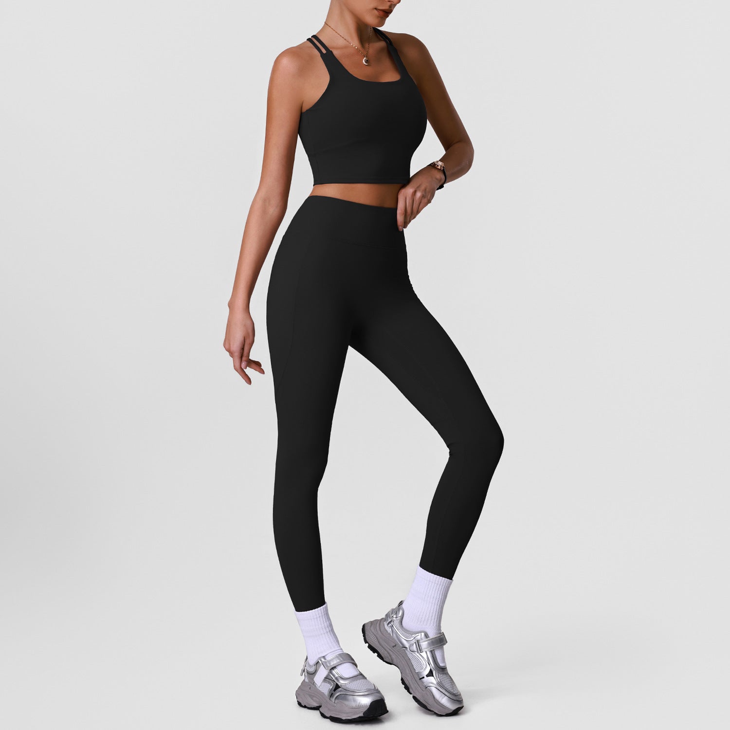Women's quick-drying bras with High-waisted slim-fit yoga legging