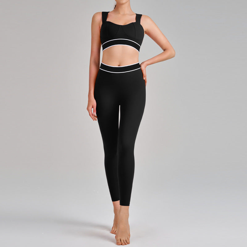 High-Waisted Butt-Lifting leggings two-pieces yoga set
