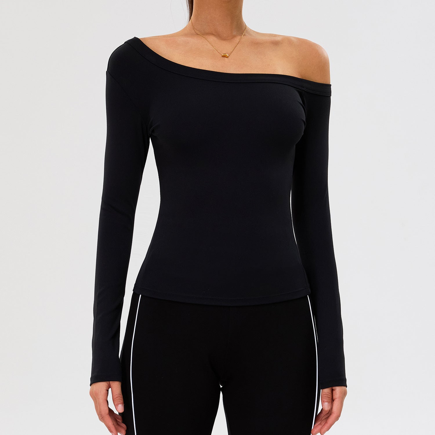 Stylish Off-Shoulder Top Quick-Drying long sleeve tops