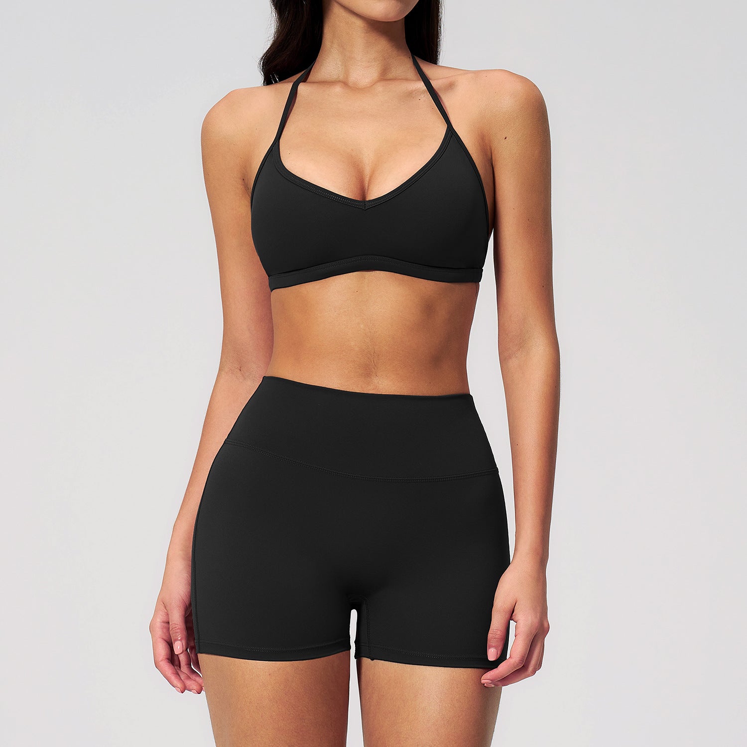 Women's new sports bras with shorts fitness yoga set