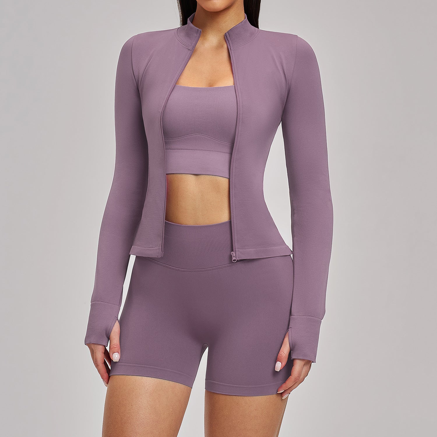 Women's seamless bras 3-pieces set yoga suit