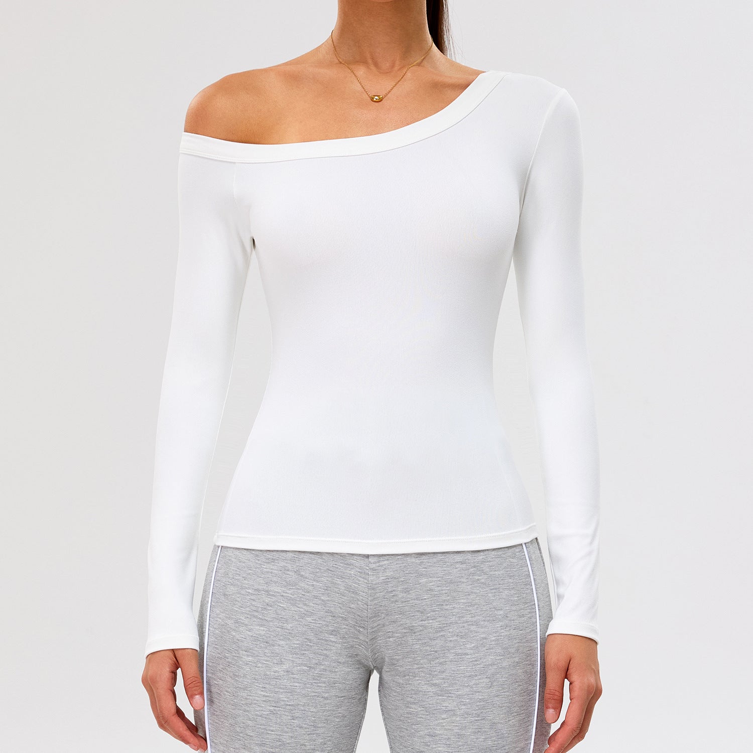 Stylish Off-Shoulder Top Quick-Drying long sleeve tops