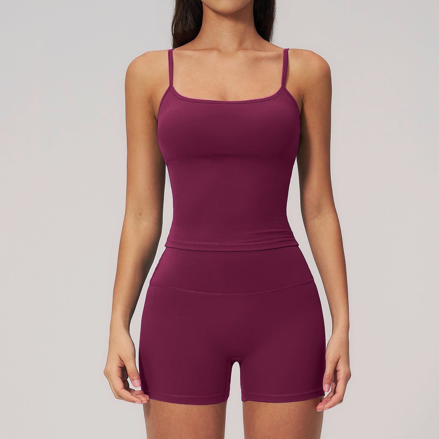 High-Waisted Butt-Lifting shorts Fitness Yoga Set