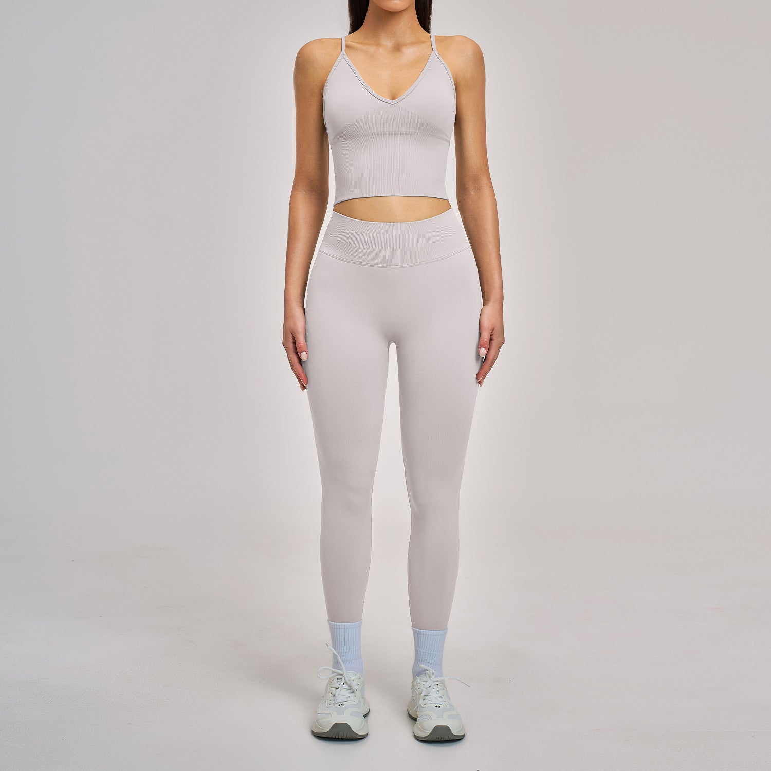 Women's seamless sports beas with leggings fitness yoga set