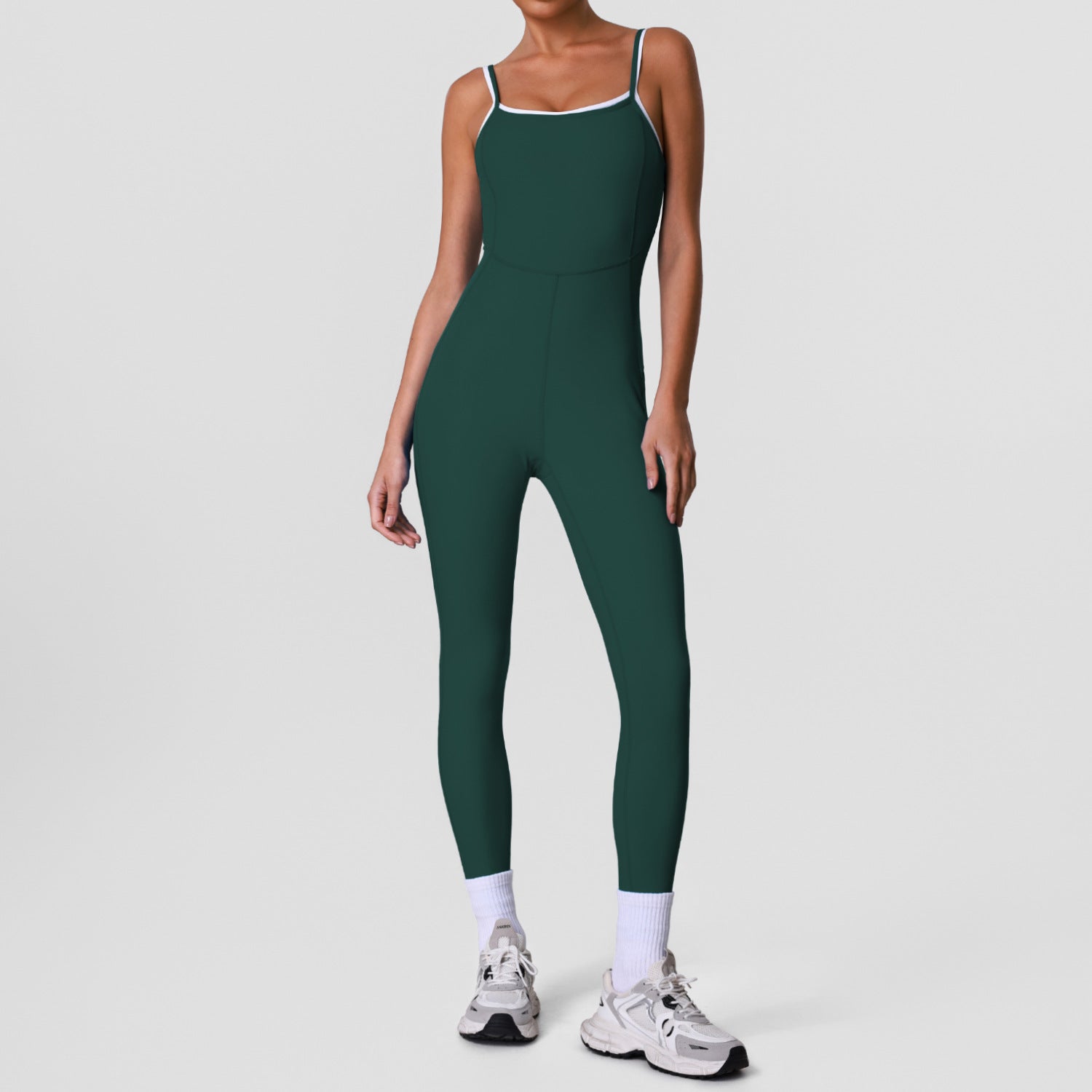 New adjustable thin-strap backless sleeveless one-piece jumpsuit