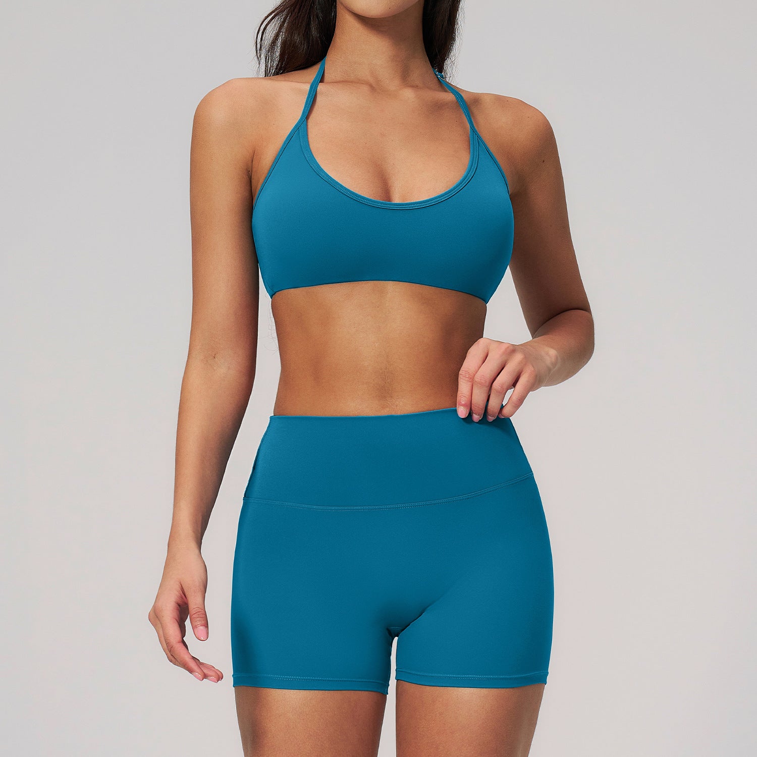 Breathable Yoga bras with shorts Set Stretchy Casual Yoga Outfit