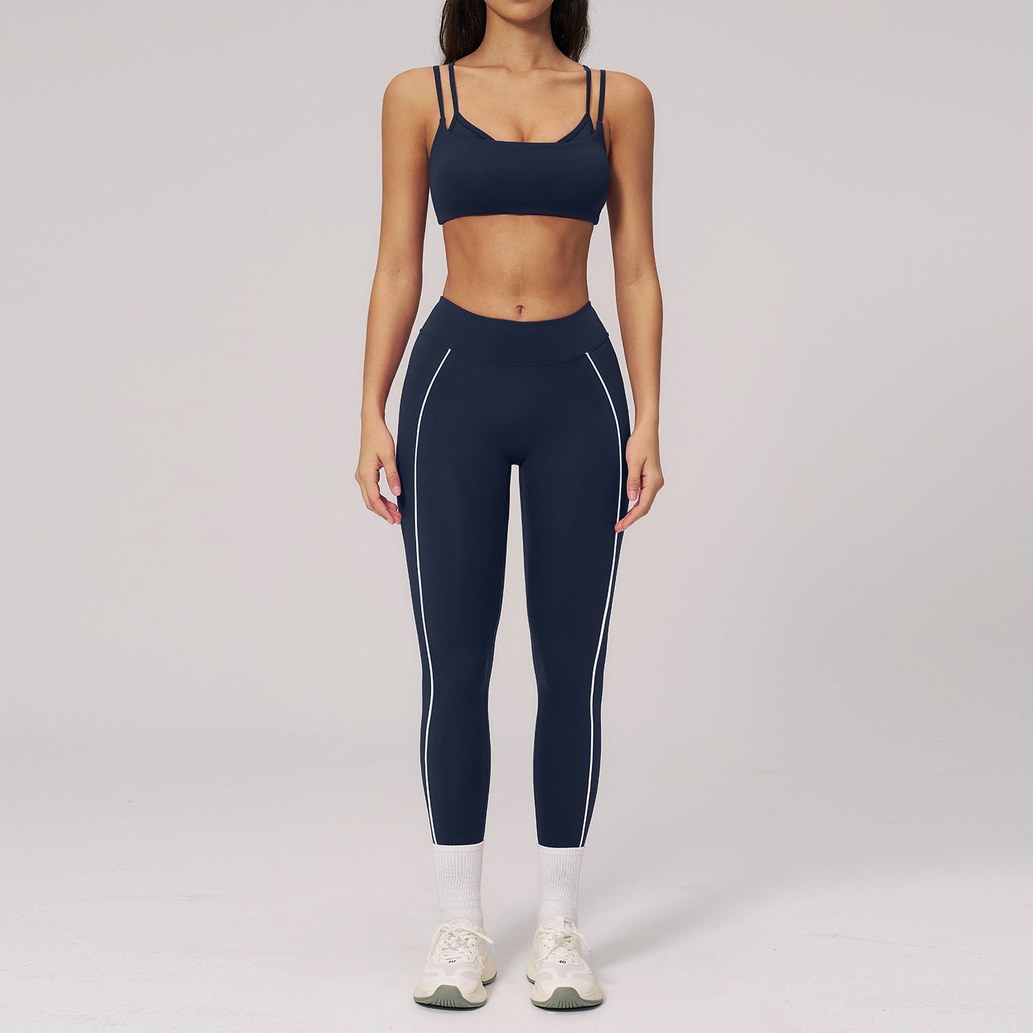 Women's wholesale sports bras with leggings set casual gymwear