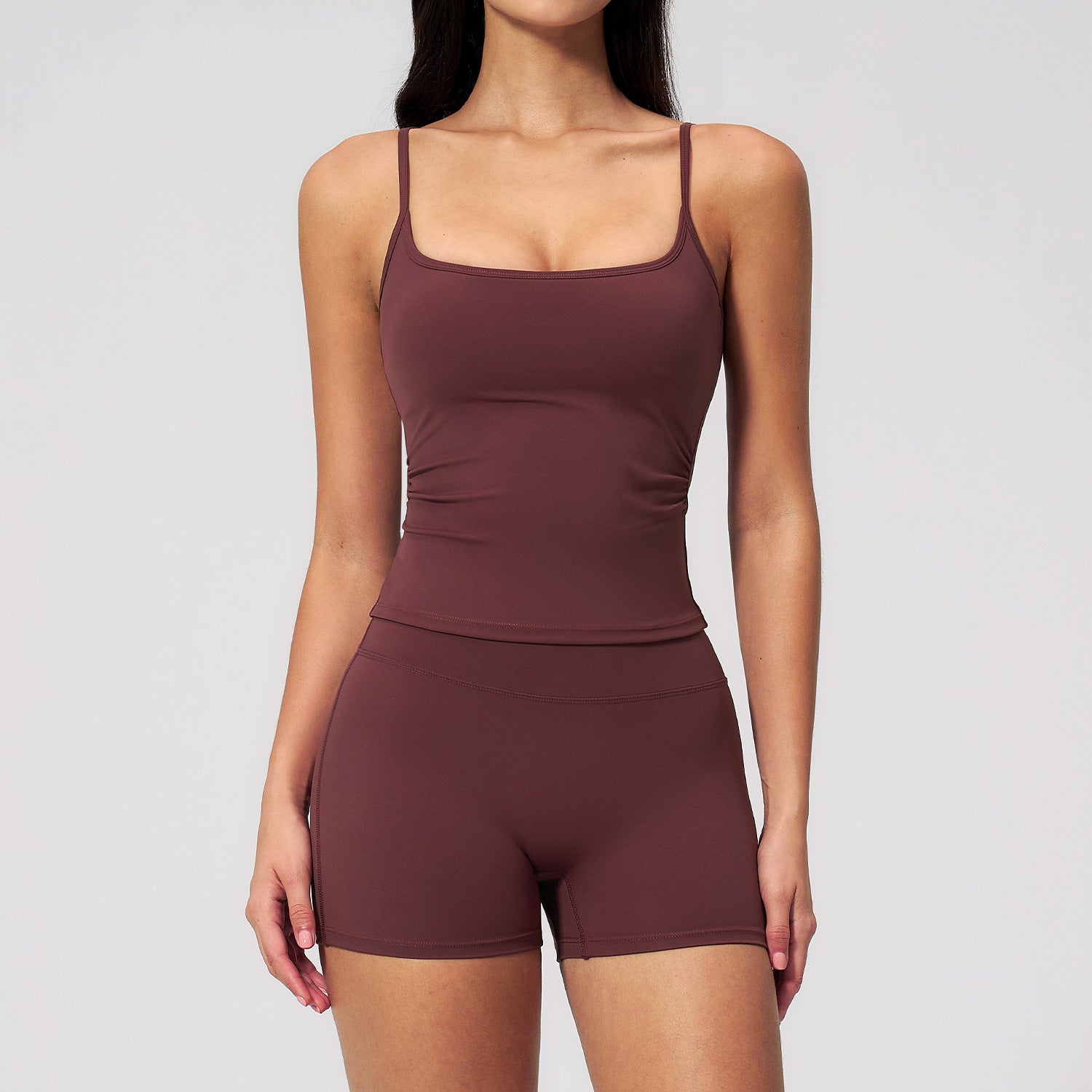Women's casual Vest and Shorts Athletic Set fitness yoga set
