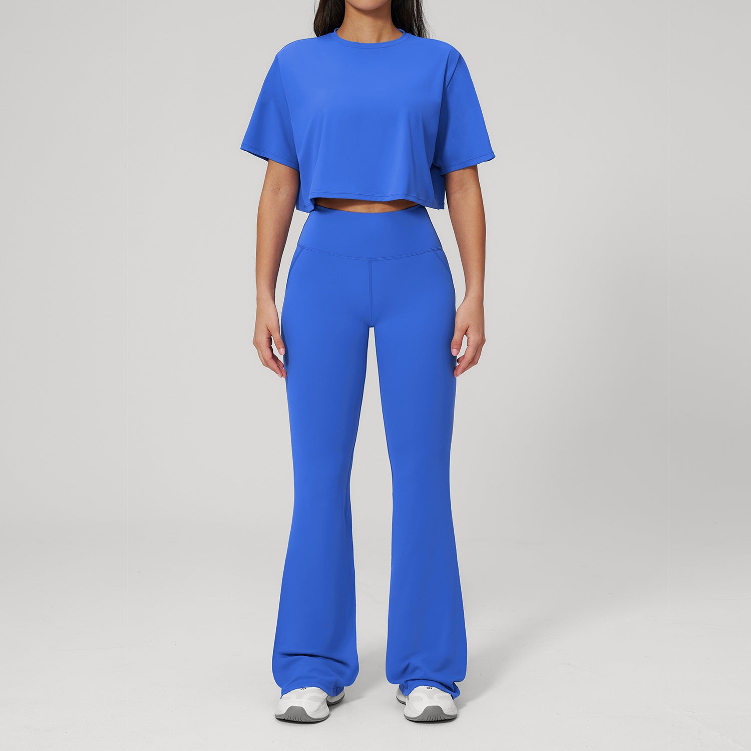 Quick-Drying Short-Sleeve with Compression Leggings Set High-Intensity Workout Gear