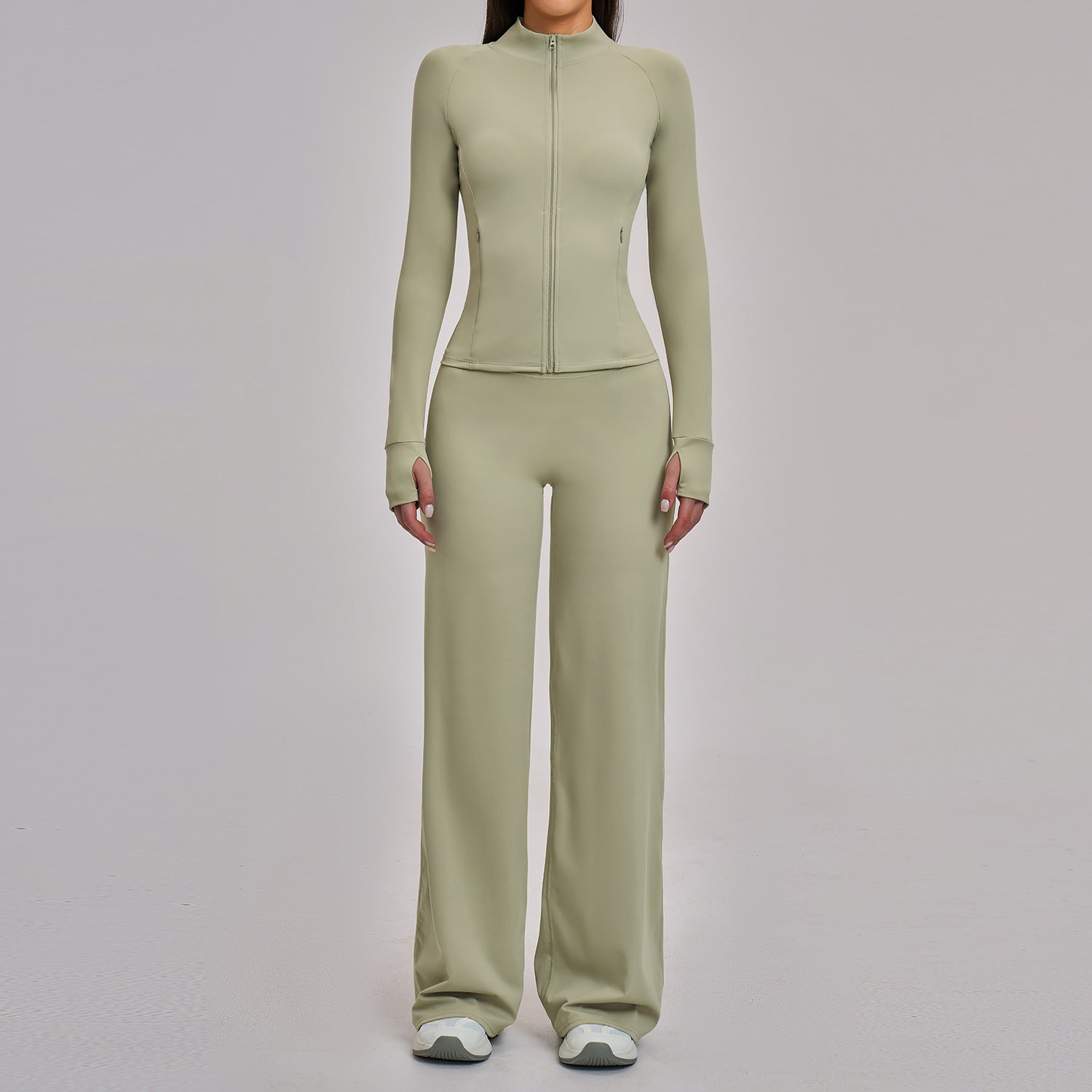 Versatile Casual Yoga Jacket Sports Running Fitness Set
