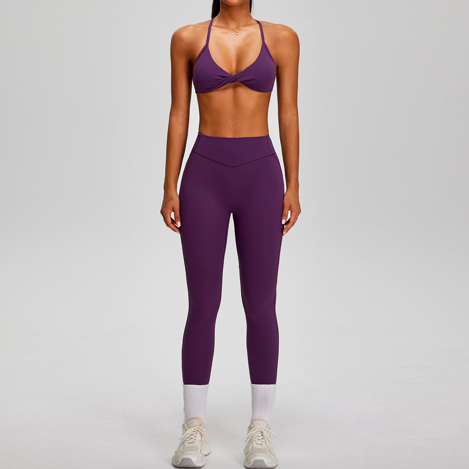 Beautiful Back Bra Quick-Dry High-Waist Butt-Lifting Long leggings Fitness Slimming Tight Yoga Set