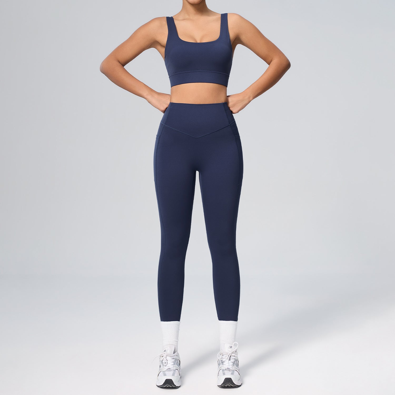 Women's new fitness quick-drying sports bras set