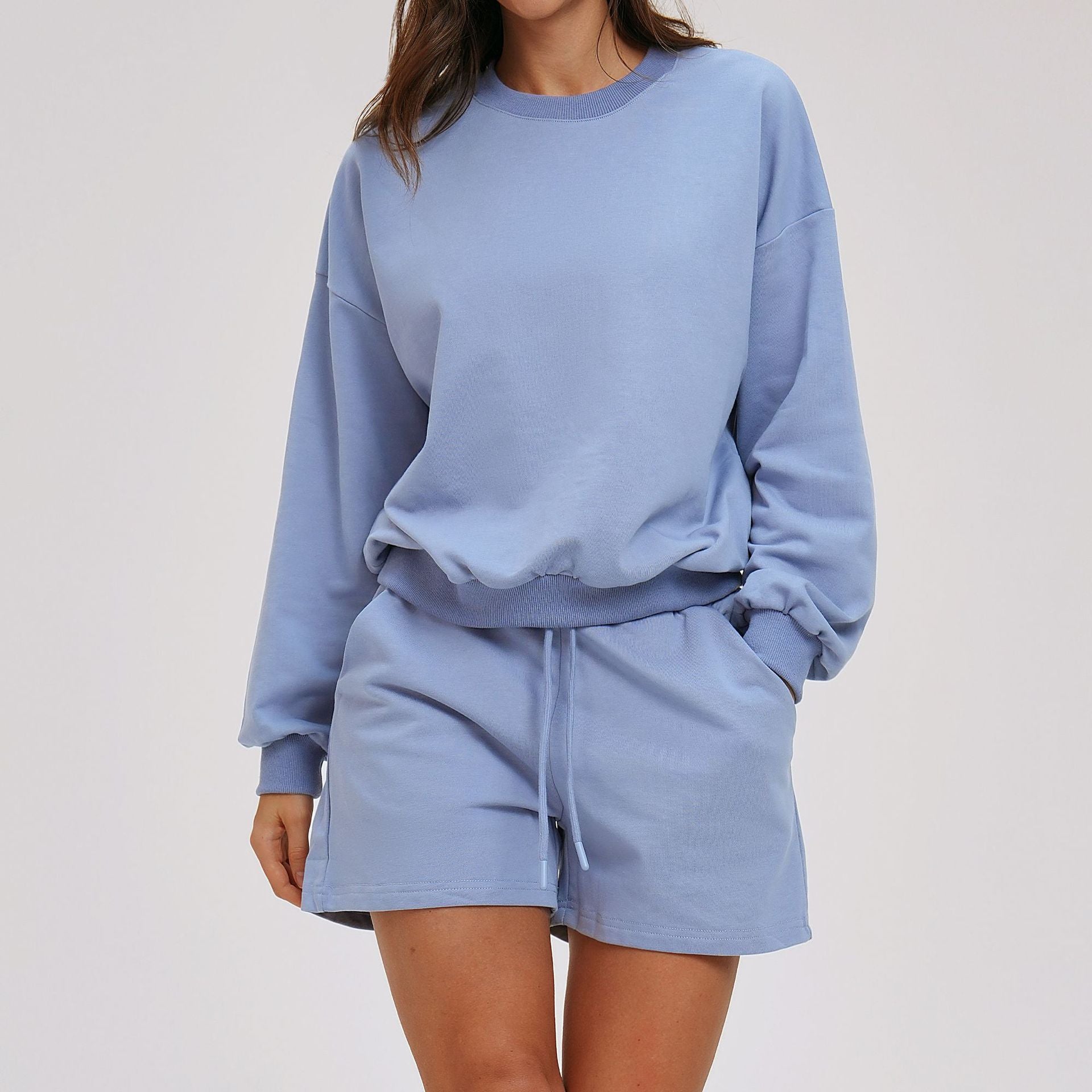 Fashion Versatile Loose-Fit Winter Sportswear hoodies Set