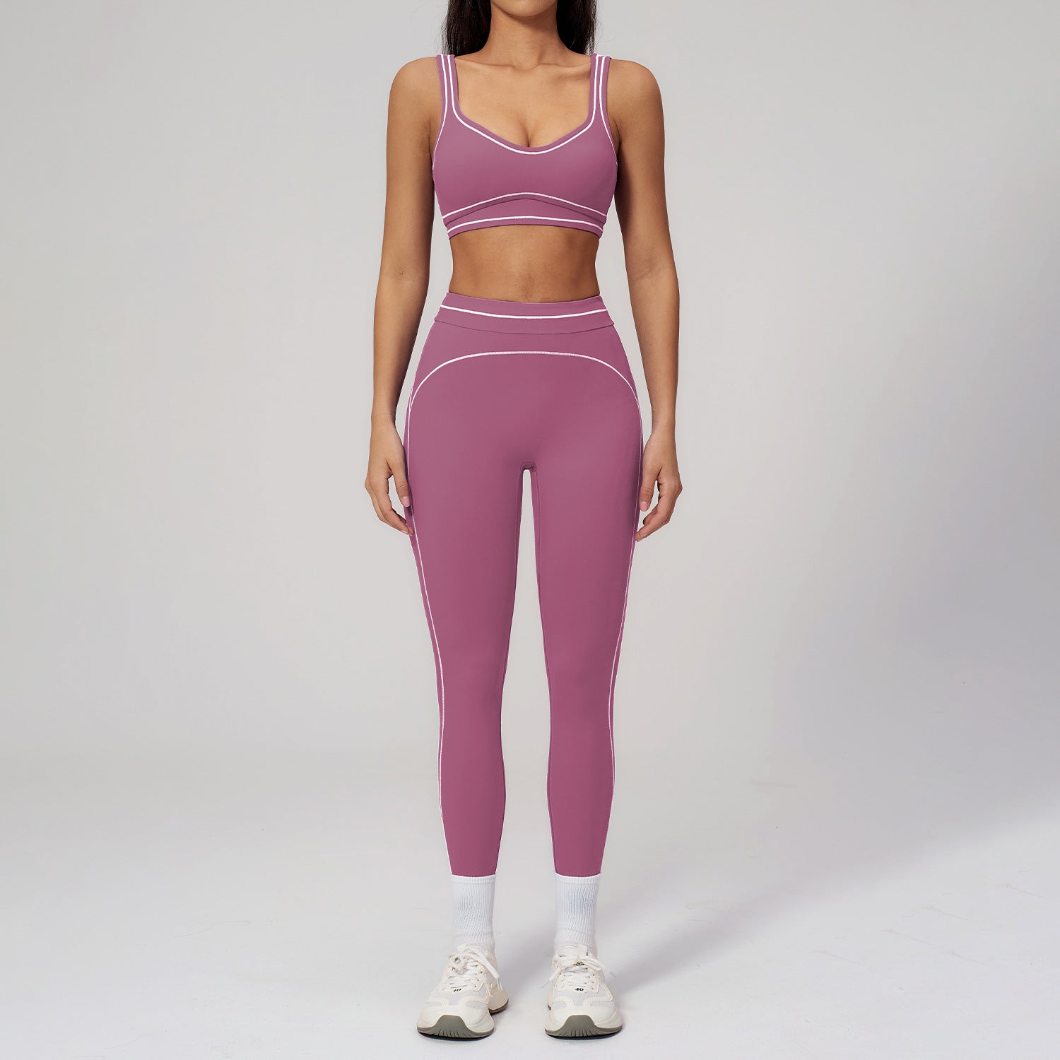 Women's hot selling sports bras with leggings fitness yoga set