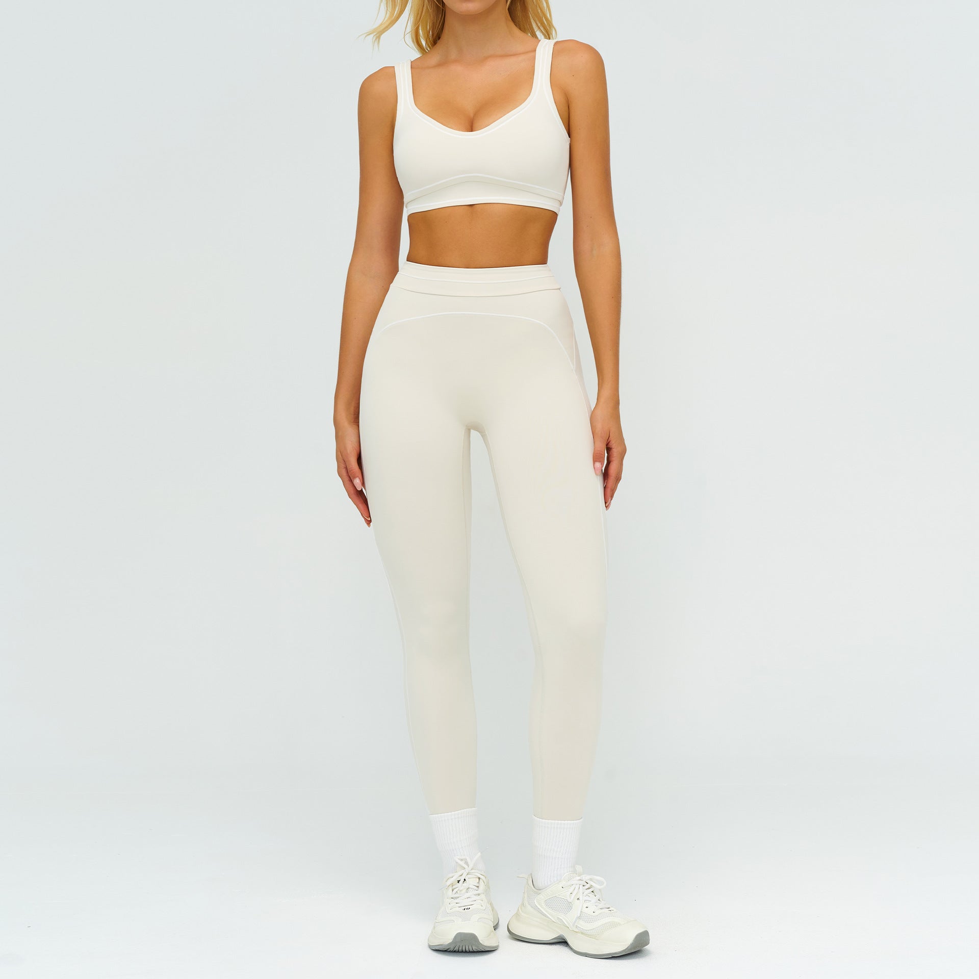 Women's hot selling sports bras with leggings fitness yoga set