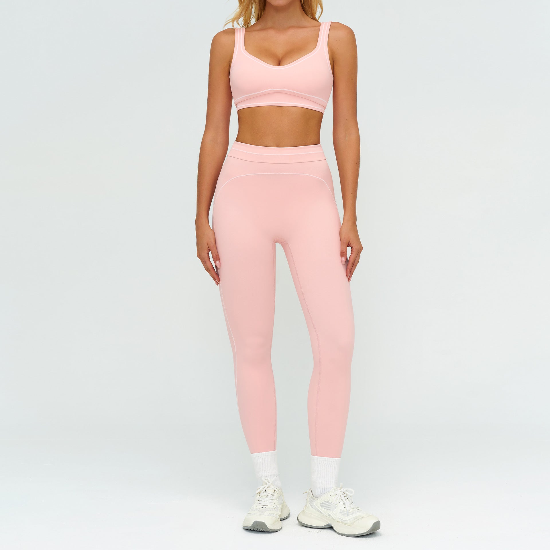 Women's hot selling sports bras with leggings fitness yoga set