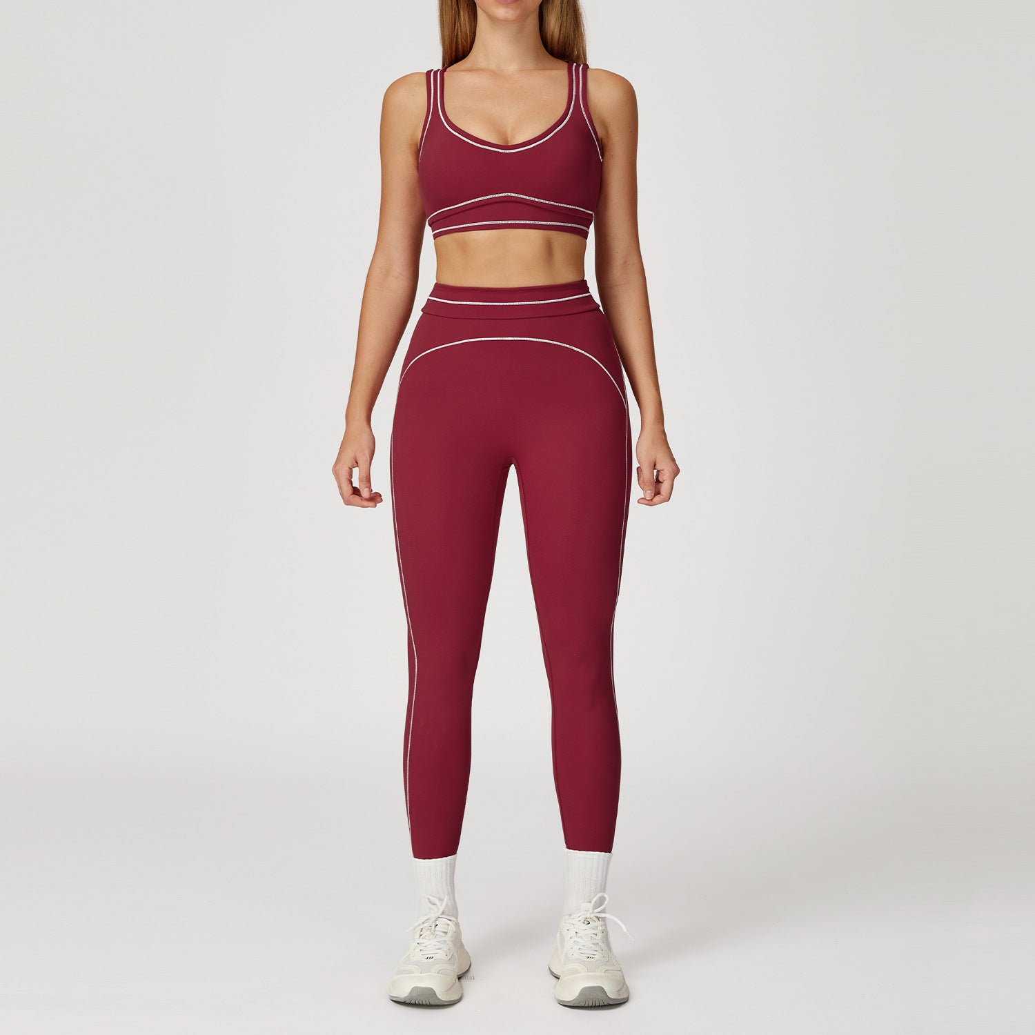 Women's hot selling sports bras with leggings fitness yoga set