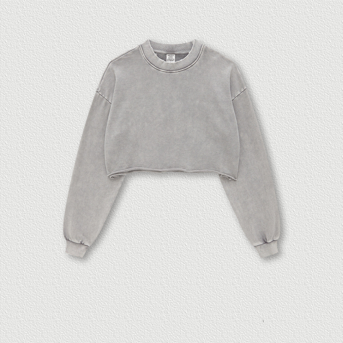 Women's Relaxed Washed Edge Crop Top