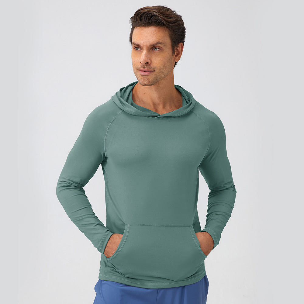 Men's Sports Hooded Moisture-Absorbent Quick-Drying Fitness Clothing
